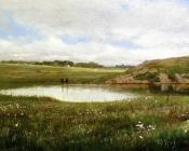 Freshwater Pond in Summer-Rhode Island - 托马斯·沃辛顿·惠特里奇